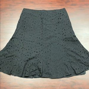 TRUMPET EYELET SKIRT